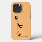 Het verticale levensritme - Rockklimdesign Case-Mate iPhone Case (Achterkant)