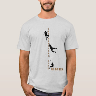 Het verticale levensritme - Rockklimdesign T-shirt