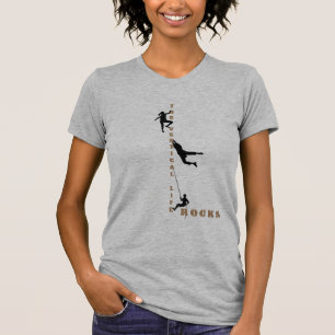 Het verticale levensstijl - Rockklimdesign T-shirt