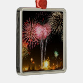 Het vertoning-viering van het vuurwerk! metalen ornament (Rechts)