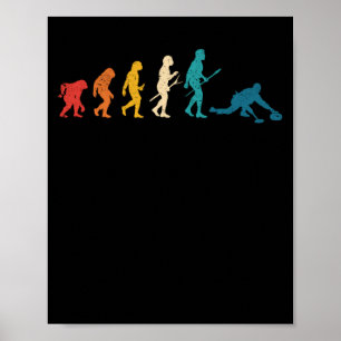 Het vertragen evolutie van het Man Funny Curler Te Poster