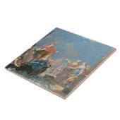 Het vertrek van Aeneas Tegeltje (Zijkant)