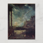 Het vertrek van Aeneas van Carthage Briefkaart (Voorkant)