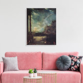 Het vertrek van Aeneas van Carthage Canvas Afdruk (Insitu (Woonkamer))