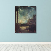 Het vertrek van Aeneas van Carthage Canvas Afdruk (Insitu (Houten vloer))