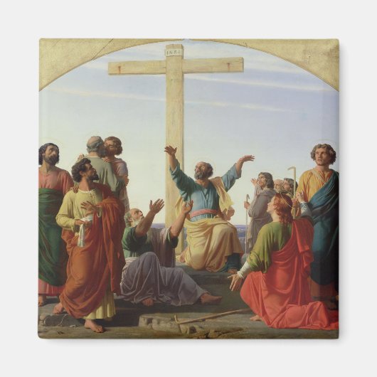 Het vertrek van de apostelen, 1845 magneet (Voorkant)