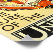 Het vertrek van de metro in Londen. Poster (Hoek)