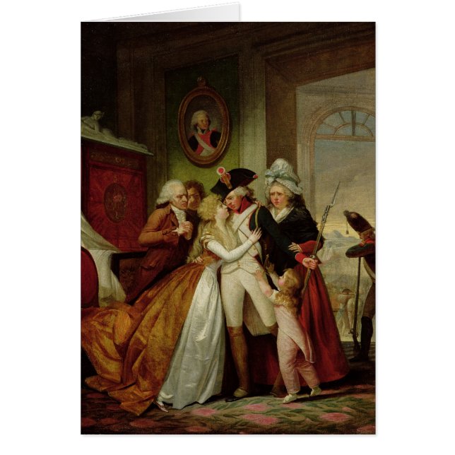 Het vertrek van de vrijwilligers (Voorkant)