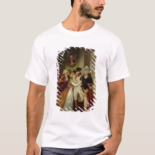 Het vertrek van de vrijwilligers t-shirt (Voorkant)