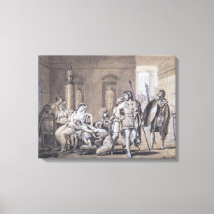 Het vertrek van Hector, c.1812 Canvas Afdruk
