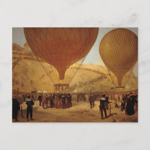 Het vertrek van Leon Michel Gambetta Briefkaart