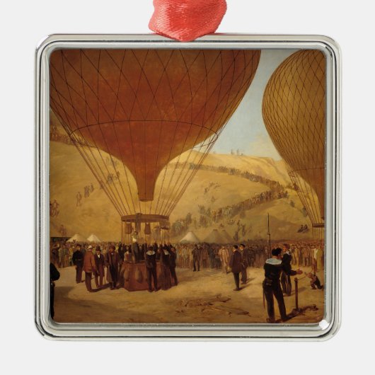 Het vertrek van Leon Michel Gambetta Metalen Ornament (Voorkant)