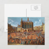 Het vertrek van Louis XV van Briefkaart (Voorkant / Achterkant)