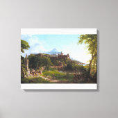 Het vertrek van Thomas Cole Canvas Afdruk (Voorkant)