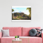 Het vertrek van Thomas Cole Canvas Afdruk (Insitu (Woonkamer))
