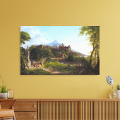 Het vertrek van Thomas Cole Canvas Afdruk (Insitu (Woonkamer))