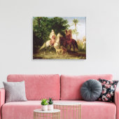 Het vertrek voor de Jacht Canvas Afdruk (Insitu (Woonkamer))