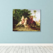 Het vertrek voor de Jacht Canvas Afdruk (Insitu (Houten vloer))