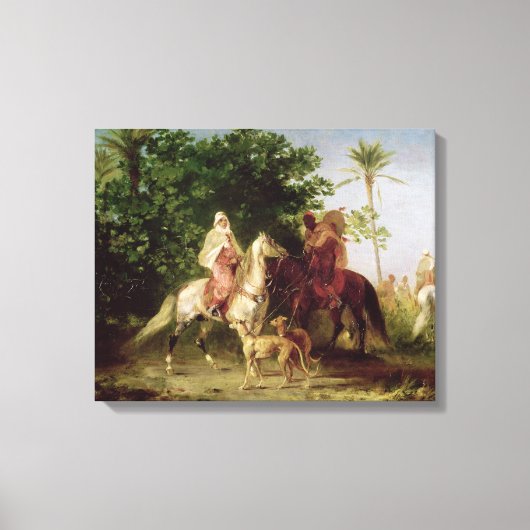 Het vertrek voor de Jacht Canvas Afdruk (Voorkant)