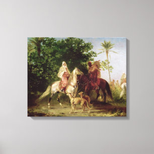 Het vertrek voor de Jacht Canvas Afdruk