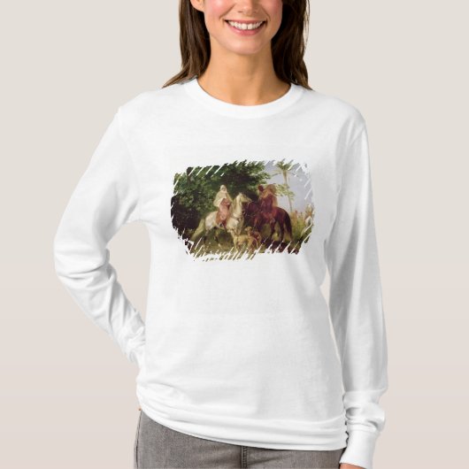 Het vertrek voor de Jacht T-shirt (Voorkant)