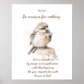 Het vertrouwen van de Schrift in de Here Baby Bird Poster (Voorkant)