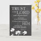 Het Vertrouwen van het bord in Lord Encouragement Kaart (Gele Bloem)