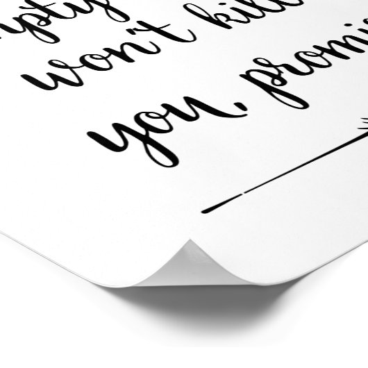 Het vervangen van Empty Roll zal je geen grappige  Poster (Hoek)