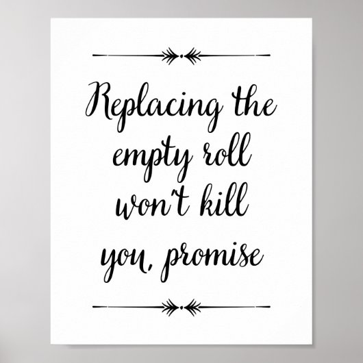 Het vervangen van Empty Roll zal je geen grappige Poster (Voorkant)