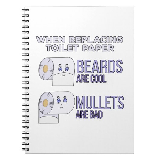 Het vervangen van Toilet Paper Beards en Mullets H Notitieboek (Voorkant)