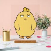 Het verveelde kuiken acryl bord (Huwelijk)