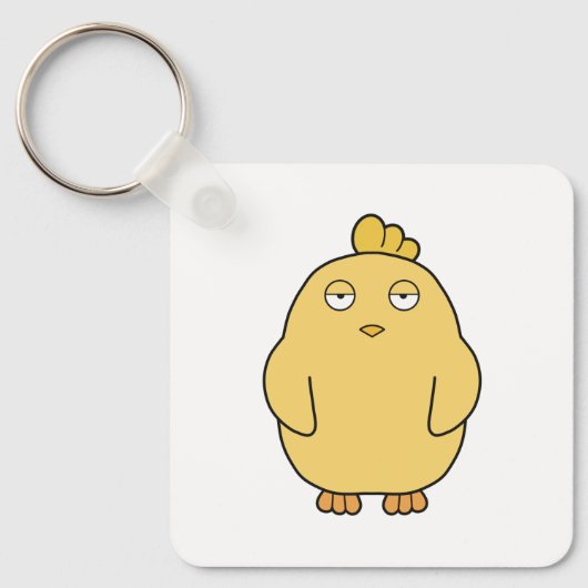 Het verveelde kuiken sleutelhanger (Voorkant)
