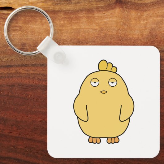 Het verveelde kuiken sleutelhanger (Voorkant)