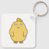 Het verveelde kuiken sleutelhanger (Achterkant)