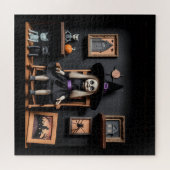 Het vervloekte poppenhuis van de heks legpuzzel (Horizontaal)