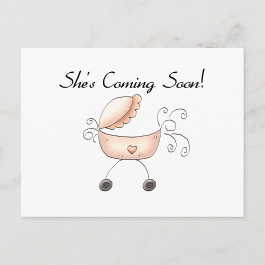 Het vervoer komt binnenkort. briefkaart (Voorkant)