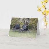 Het Vervoer van Amish Kaart (Gele Bloem)