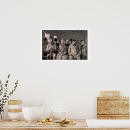 Het vervoer van de derde klasse (w/c) poster (Keuken)