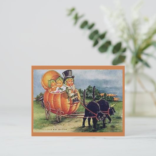 Het Vervoer van de pompoen Briefkaart (Staand voorkant)