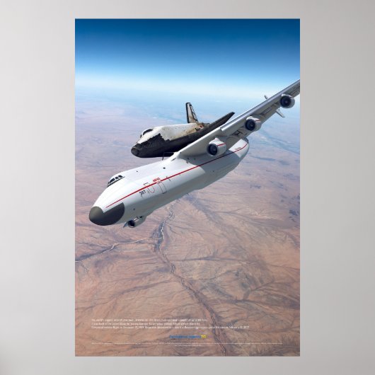 Het vervoeren van Buran op de Antonov An-225 Poste Poster (Voorkant)