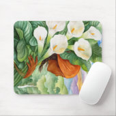 HET VERVOEREN VAN CALA LILIES MOUSEPAD MUISMAT (Met muis)
