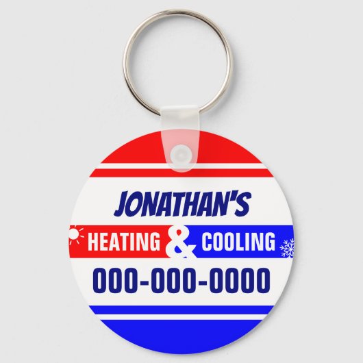 Het verwarmen en het Koelen Metaalcirkel Sleutelha Sleutelhanger (Voorkant)