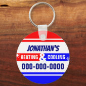 Het verwarmen en het Koelen Metaalcirkel Sleutelha Sleutelhanger (Voorkant)