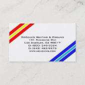 Het verwarmen van de KoelOven a/c van de Visitekaartje (Achterkant)