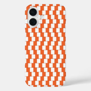 Het verwarren lijnen Oranje iPhone 16 Hoesje