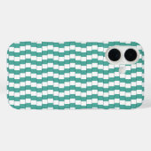 Het verwarren van lijnen turquoise Case-Mate iPhone case (Achterkant (horizontaal))