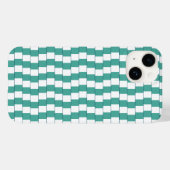 Het verwarren van lijnen turquoise Case-Mate iPhone case (Achterkant (horizontaal))