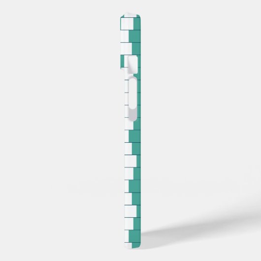 Het verwarren van lijnen turquoise Case-Mate iPhone case (Achterkant / Links)
