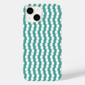 Het verwarren van lijnen turquoise Case-Mate iPhone case (Achterkant)