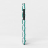 Het verwarren van lijnen turquoise Case-Mate iPhone case (Achterkant/links)